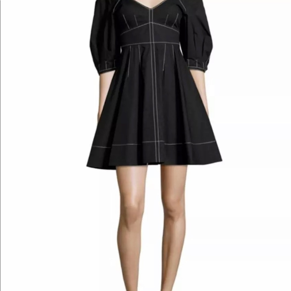 Brand new Derek Lam 10 Crosby fit and glare off the shoulder dress in black